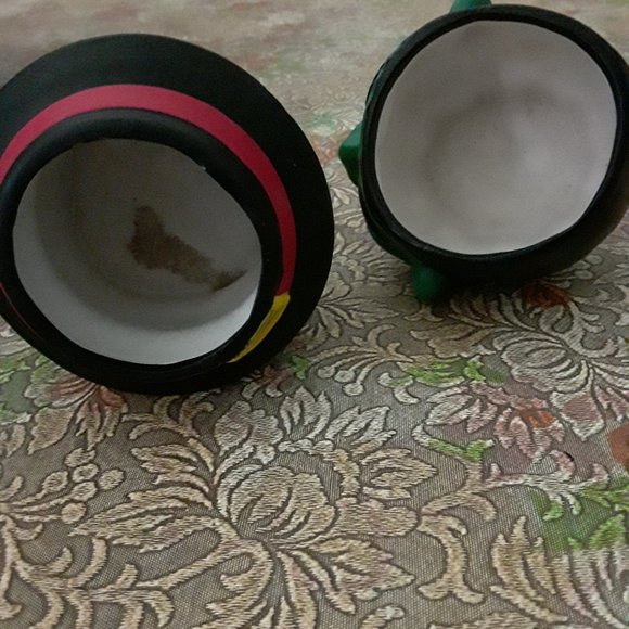 Set of Two Vintage * Ceramic Halloween Candle Holders - Picture 6 of 6